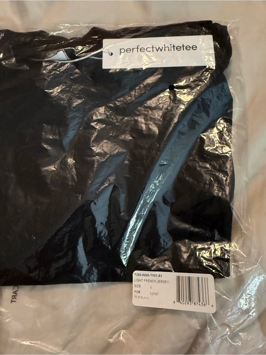Perfect White Tee Inna Top In Black — image 3 of 3